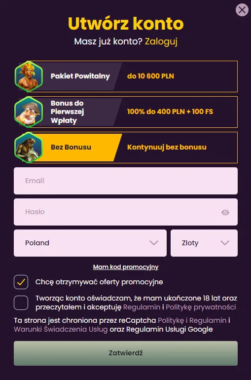 Rejestracja i Weryfikacja w Bizzo