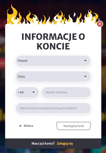 Hell Spin Rejestracja